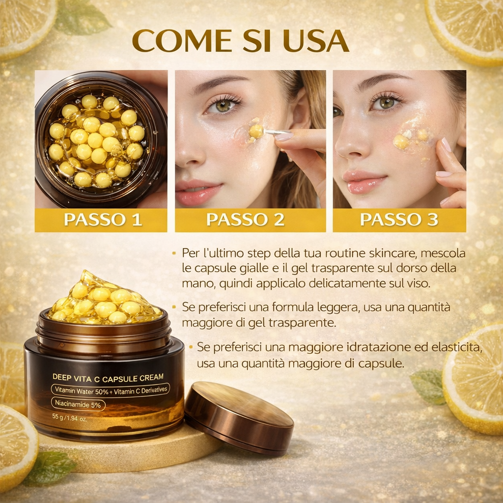 Capsule Glow – Crema Illuminante alla Vitamina C